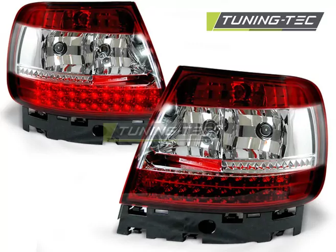 Led Tail Lights Red White Fits Audi A4 B5 11.94-09.00