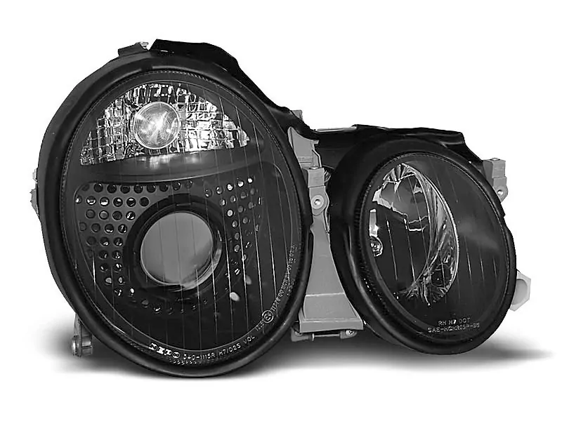 HEADLIGHTS BLACK fits MERCEDES W208 CLK 03.97-04.02