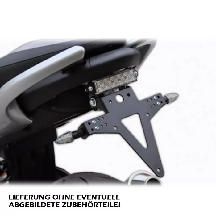 Kennzeichenhalter | SUZUKI SFV650 Gladius | 09-15 verstellbar | schwarz | inkl. Reflektorhalter