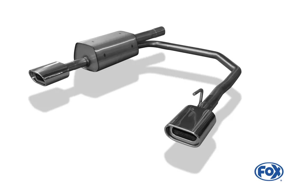 Opel Astra G Coupe/ Cabrio  Endschalldämpfer Ausgang rechts/links Ø63,5mm - 135x80 Typ 53 rechts/links