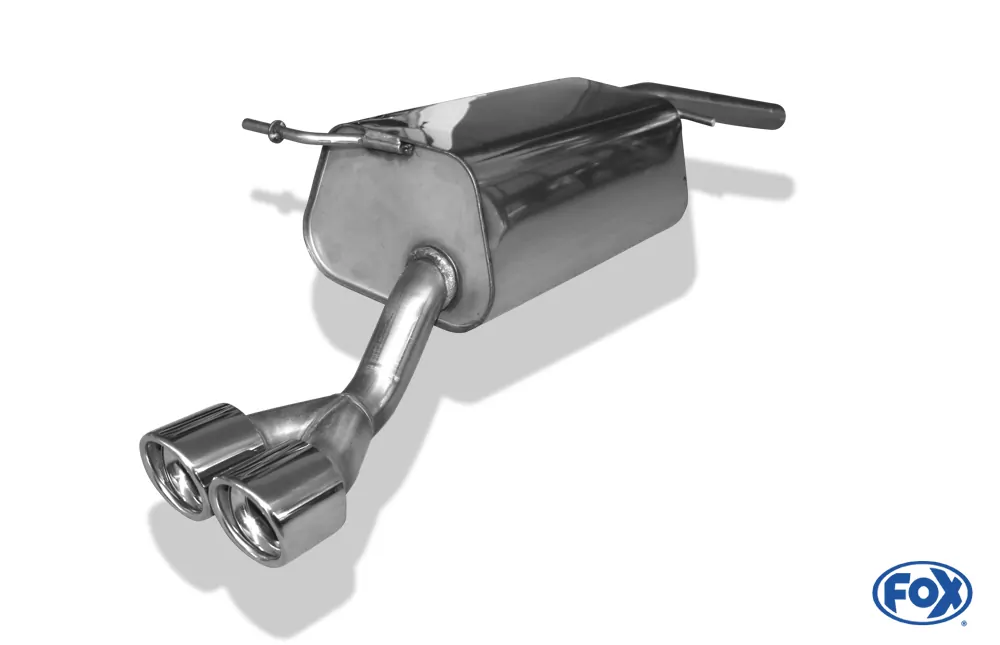 VW Caddy III  Endschalldämpfer einseitig - 2x80 Typ 17