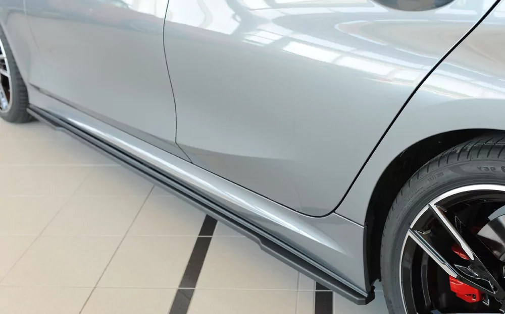 Rieger Seitenschweller links ansatz matt schwarz für BMW 3er G21  (G3K) Touring 07.22- (ab Facelift) LCI
