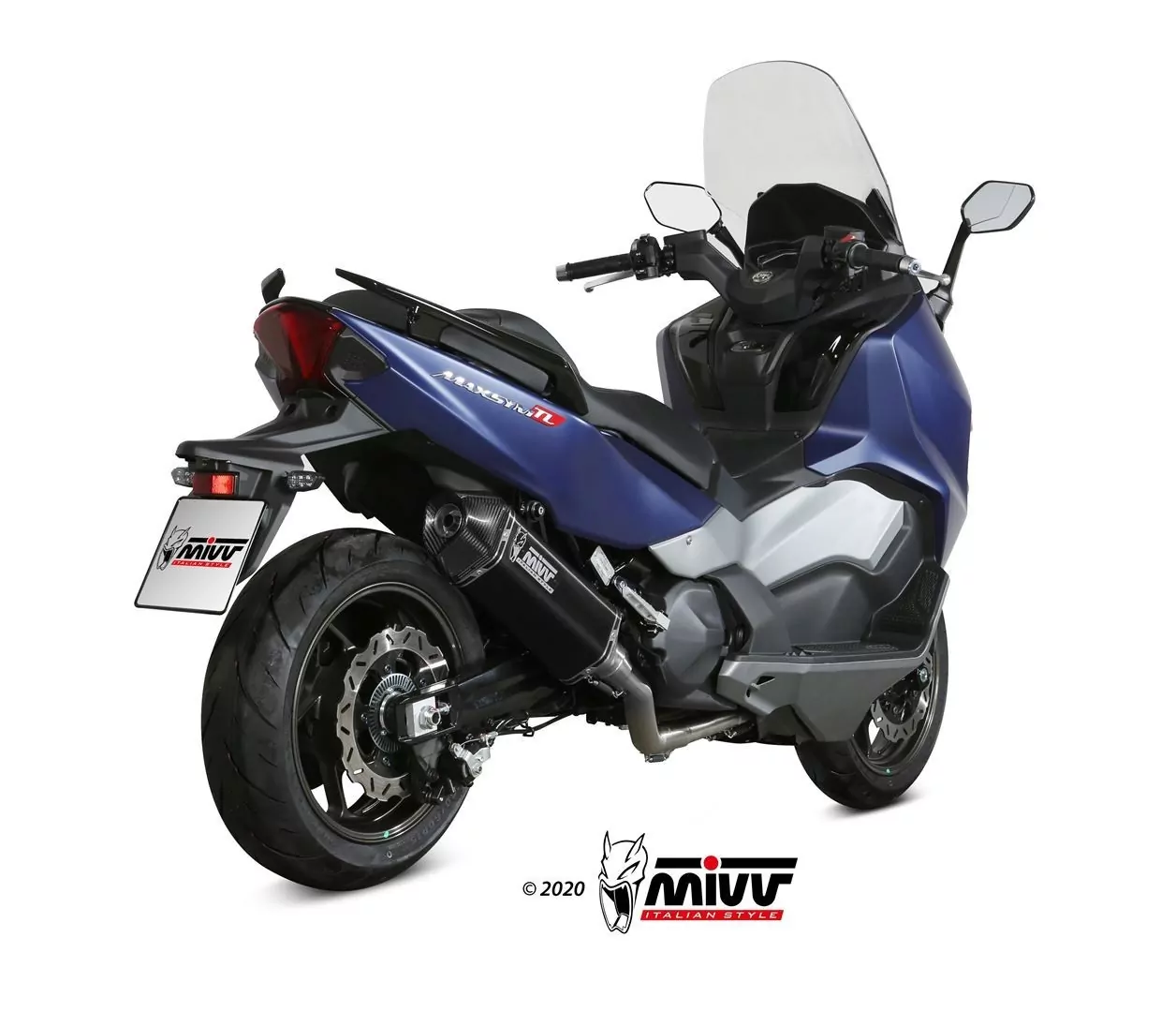 MIVV SPEED EDGE Edelstahl Schwarz SYM MAXSYM TL 500/508 20-21