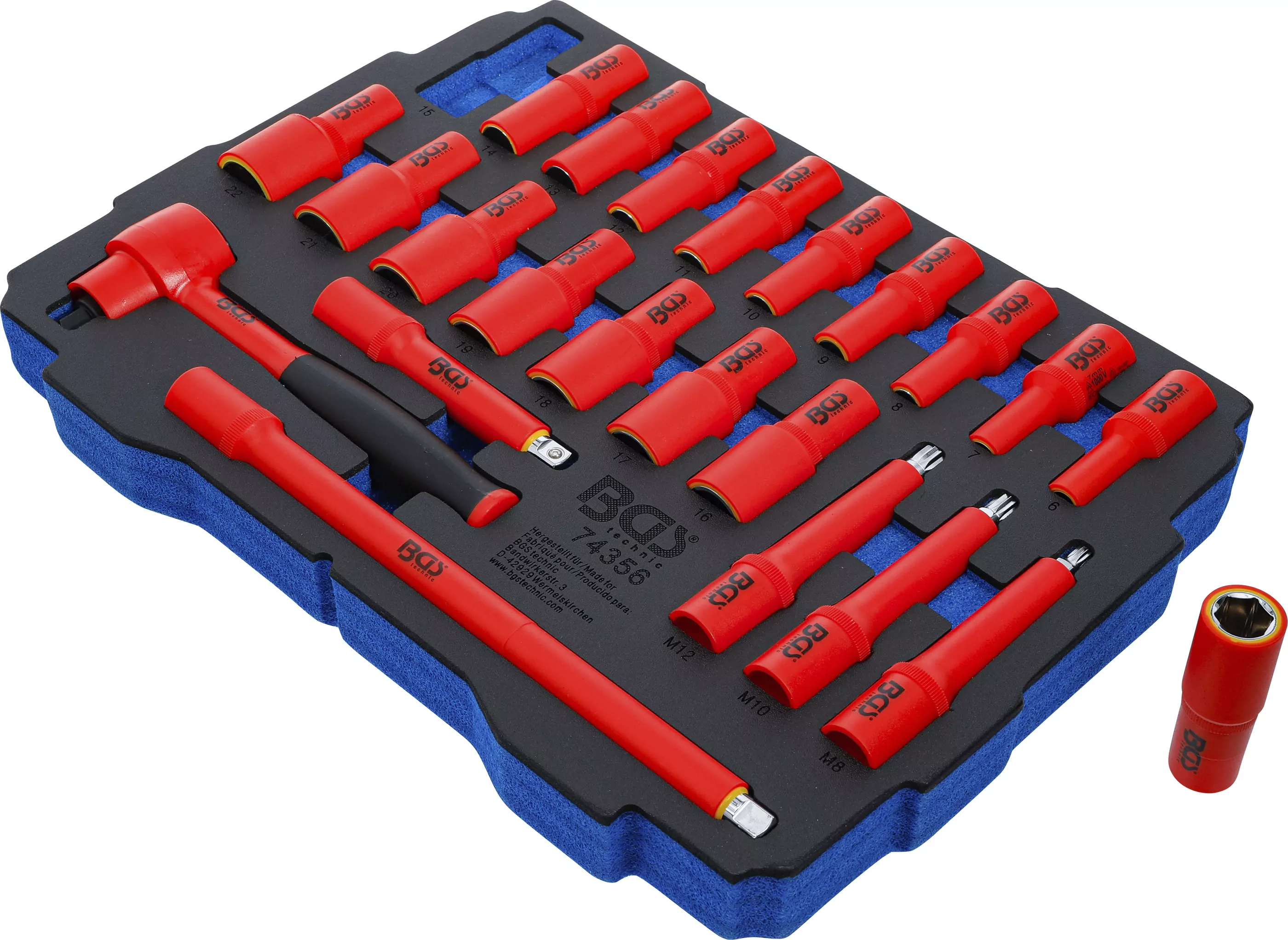 Schaumeinlage für Art. BOXSYS1 & 2: VDE Werkzeugsatz | 23-tlg.