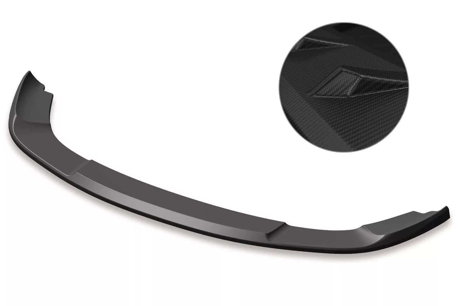 Cup-Spoilerlippe mit ABE für VW Touran I (Typ 1T) CSL396-M Carbon Look (matt)