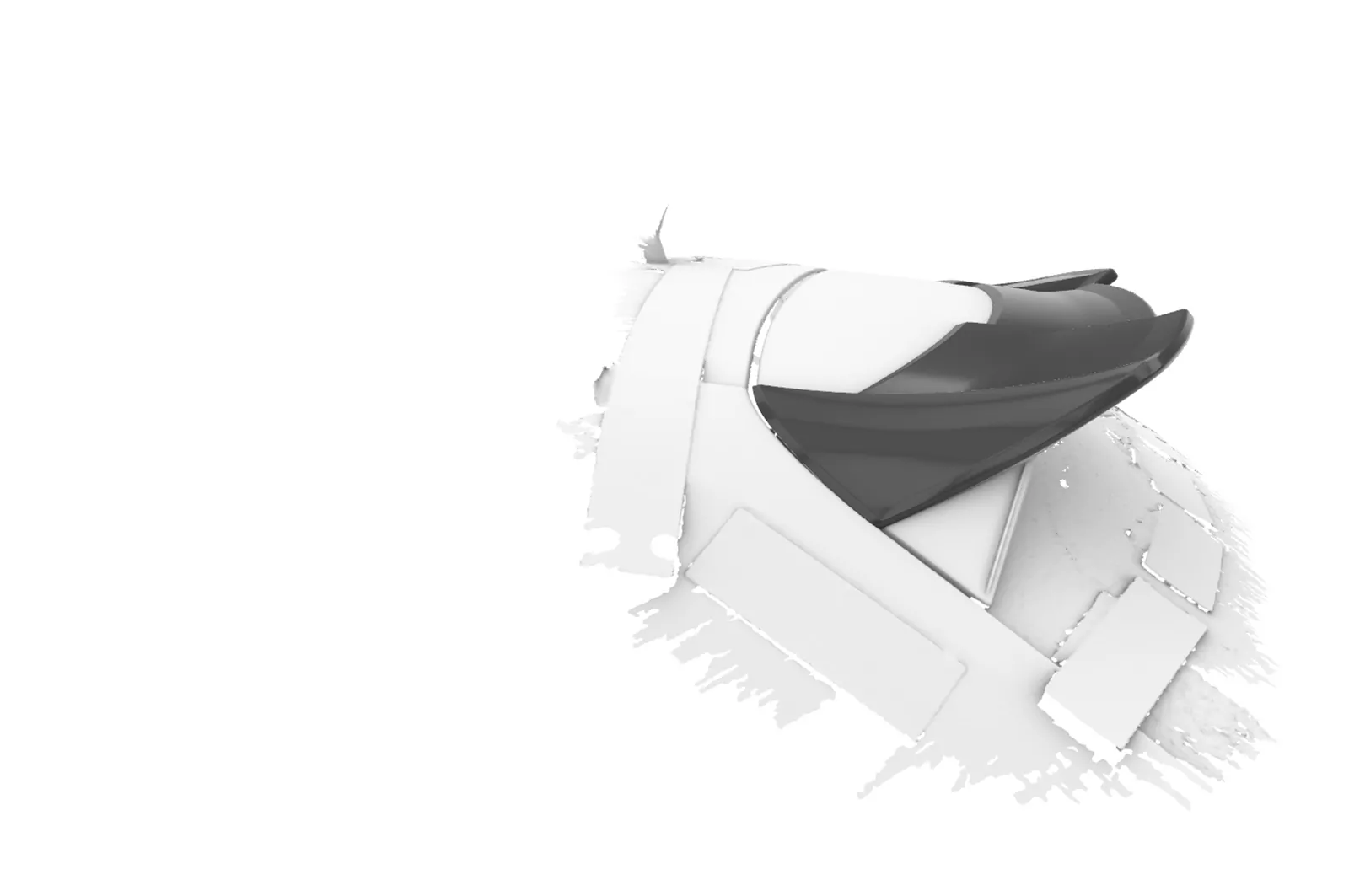 Heckflügel mit ABE für Audi A3 8V HF156 Schwarz Strukturiert