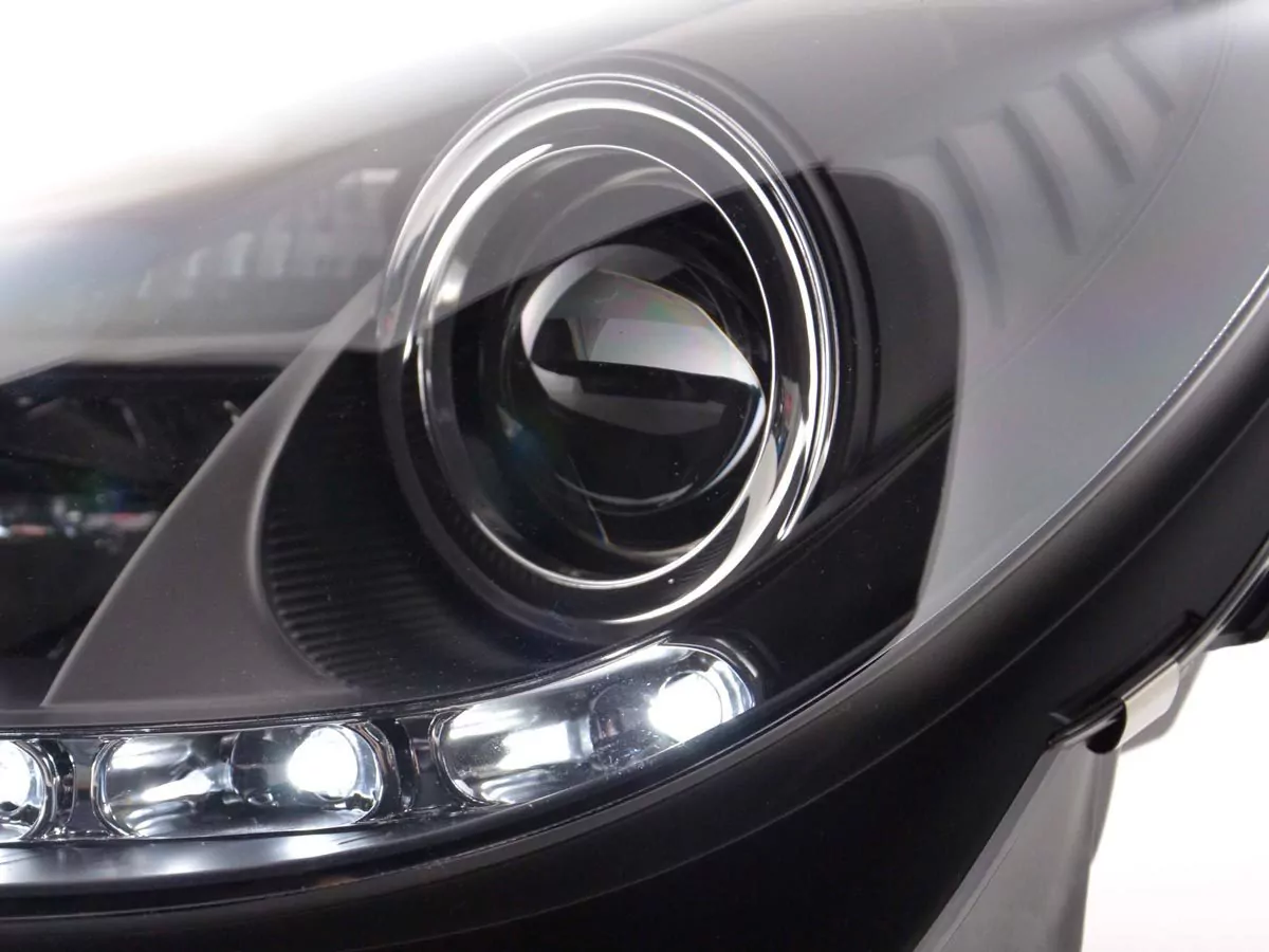 Scheinwerfer Set Xenon Daylight LED Tagfahrlicht Mercedes SLK R171 schwarz