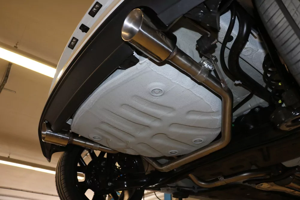 VW UP GTI  Endrohrsystem rechts/links passend auf originalen oder FOX-Endschalldämpfer - 1x90 Typ 25 rechts/links