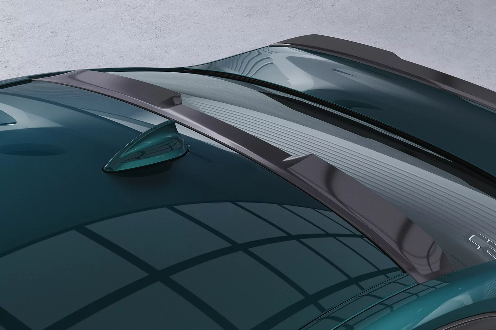 Heckscheibenblende für BMW 5er G30 Limousine HSB101 Schwarz Strukturiert