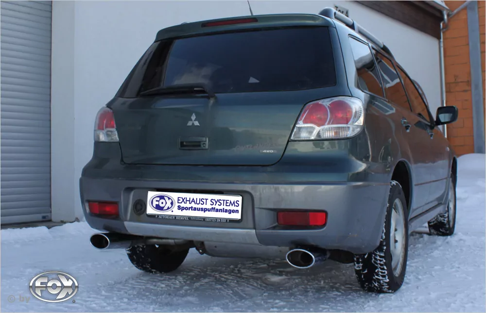 Mitsubishi Outlander 4WD  Endschalldämpfer Ausgang rechts/links - 115x85 Typ 33 rechts/links