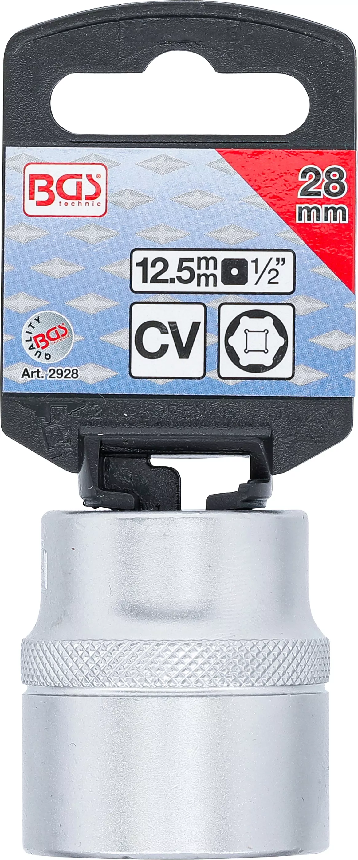 Steckschlüssel-Einsatz Sechskant | Antrieb Innenvierkant 12,5 mm (1/2") | SW 28 mm