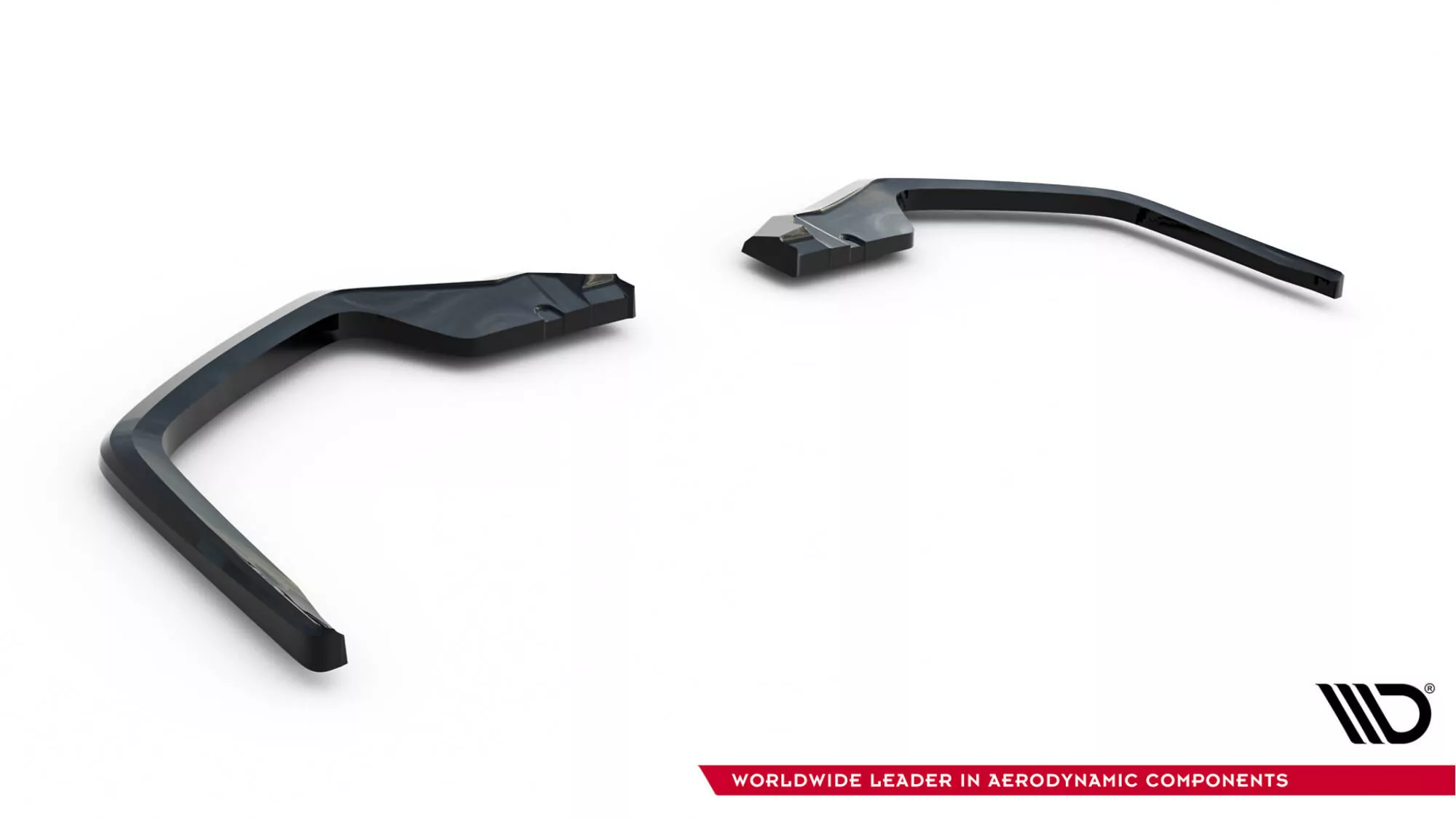 Hinten Splitter V.2 Honda Civic Sport Mk 10 Facelift Schwarz Hochglanz