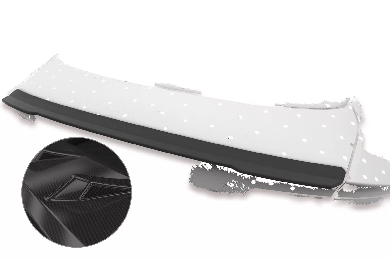 Heckflügel mit ABE für Audi A5 / S5 8T Sportback HF701-C Carbon Look Hochglanz