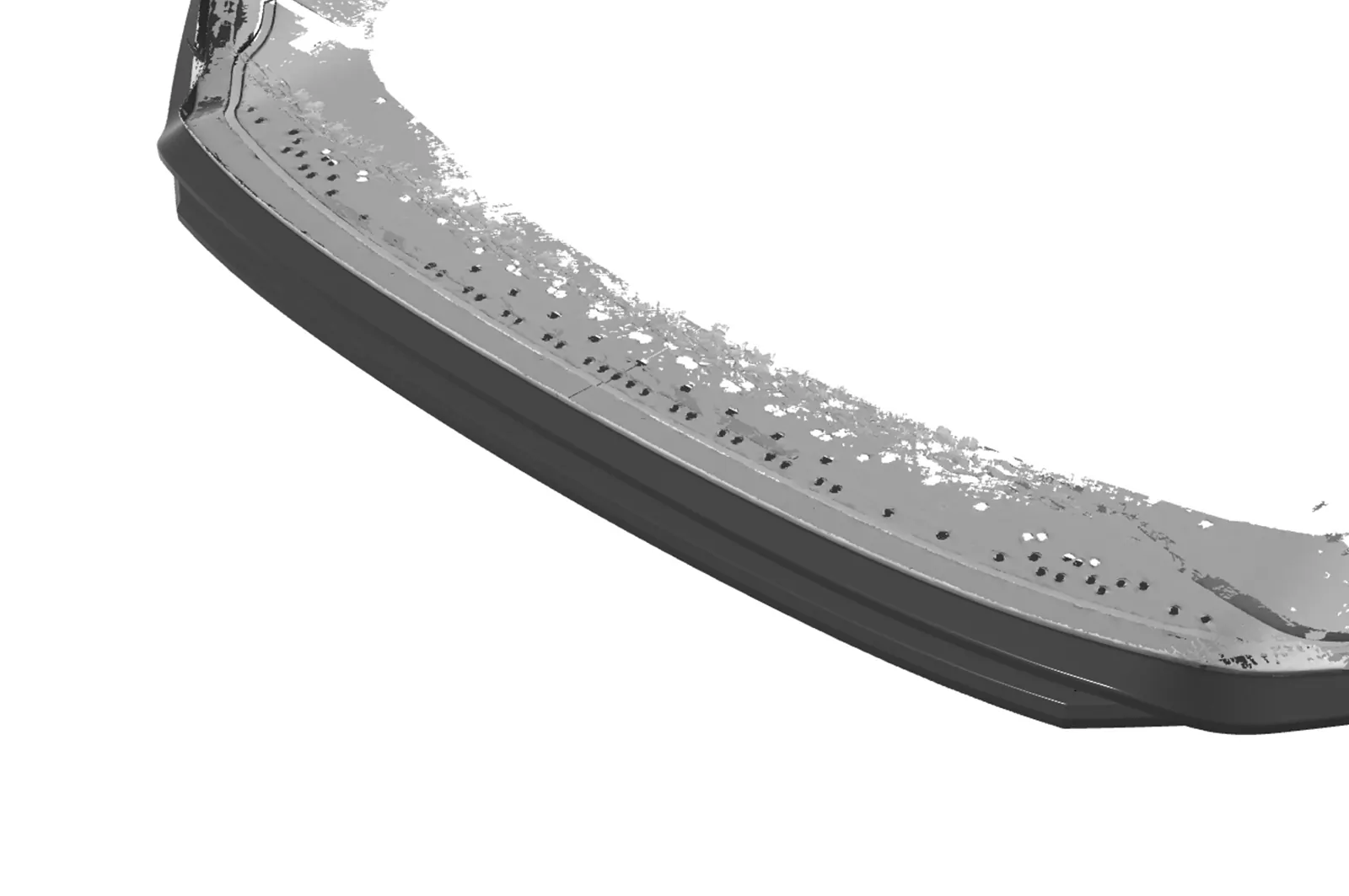 Cup-Spoilerlippe mit ABE für Skoda Octavia 4 RS CSL784 Schwarz Strukturiert