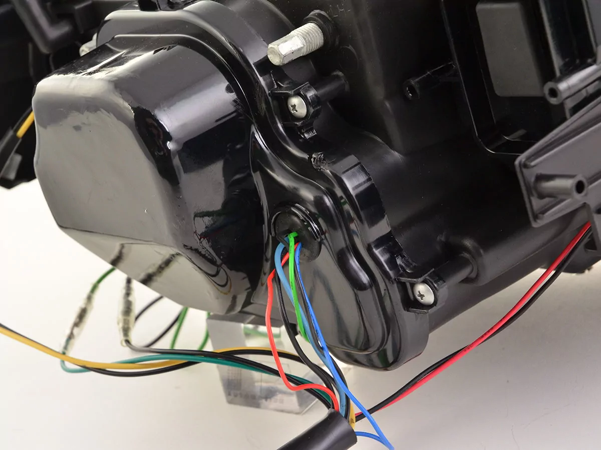 Scheinwerfer Set Daylight LED TFL-Optik BMW 3er E90/E91 Bj. 05-08 schwarz