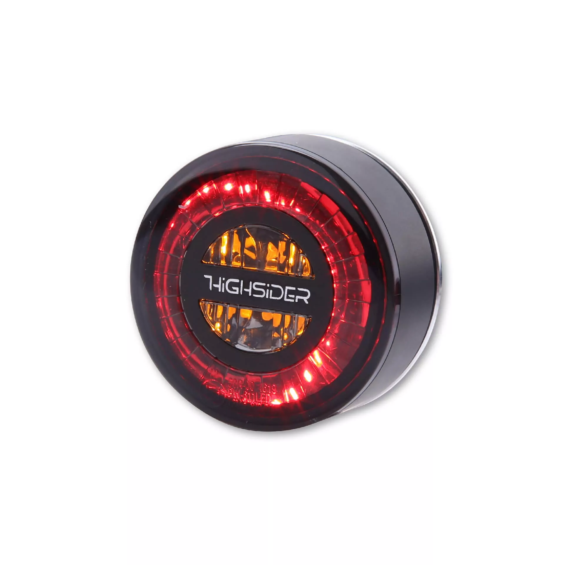 HIGHSIDER pro Rocket Module LED Rück-, Bremslicht, Blinker Schwarz/Getönt 3in1, E-Geprüft (Paar)