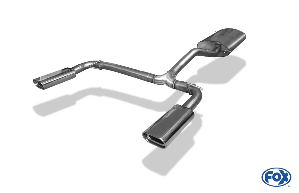 Mercedes M-Klasse Typ W163  Endschalldämpfer Ausgang rechts/links (Eingang zweiflutig) - 135x80 Typ 53 rechts/links