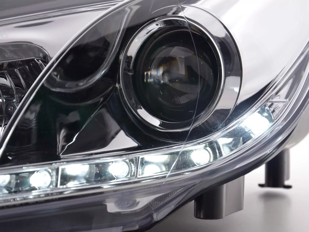 Scheinwerfer Set Daylight LED Tagfahrlicht VW Golf 6 Typ 1K Bj. 08- chrom