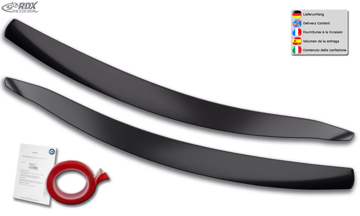 RDX Scheinwerferblenden für FORD Focus 4 DEH (2018-2022) Böser Blick