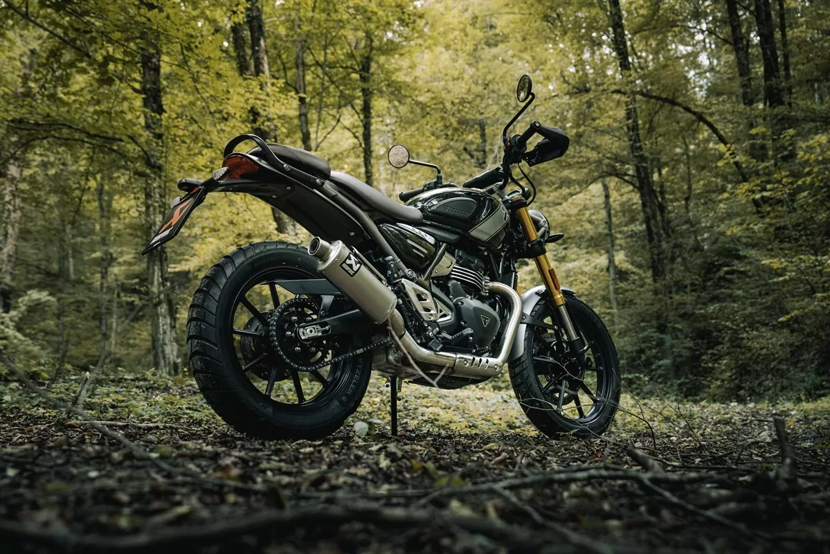 Akrapovic Slip-On Line (Titanium) Auspuff für Triumph Scrambler 400 X 2023-2024