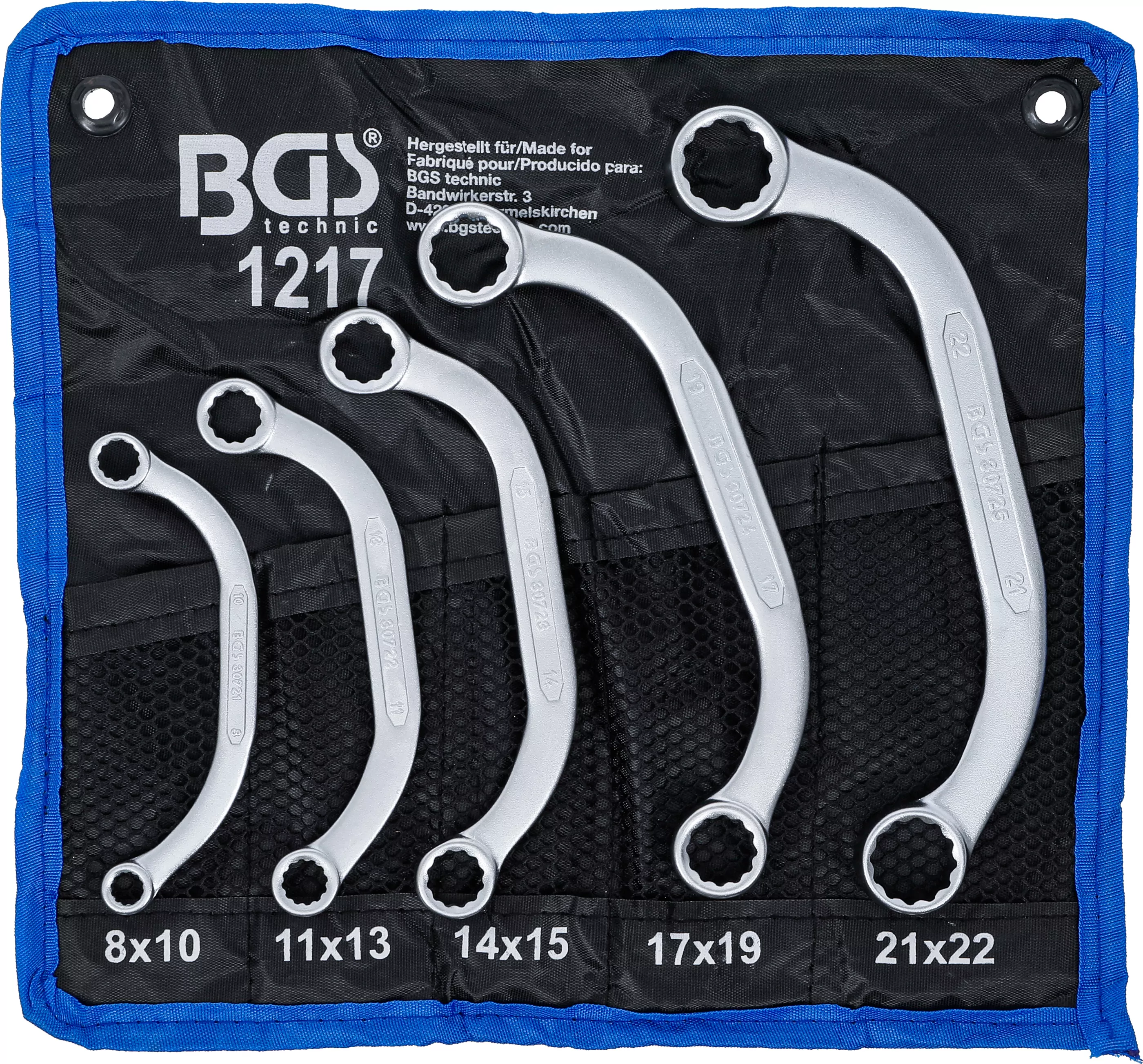 Starter- und Blockschlüssel-Satz | 8 x 10 - 21 x 22 mm | 5-tlg.