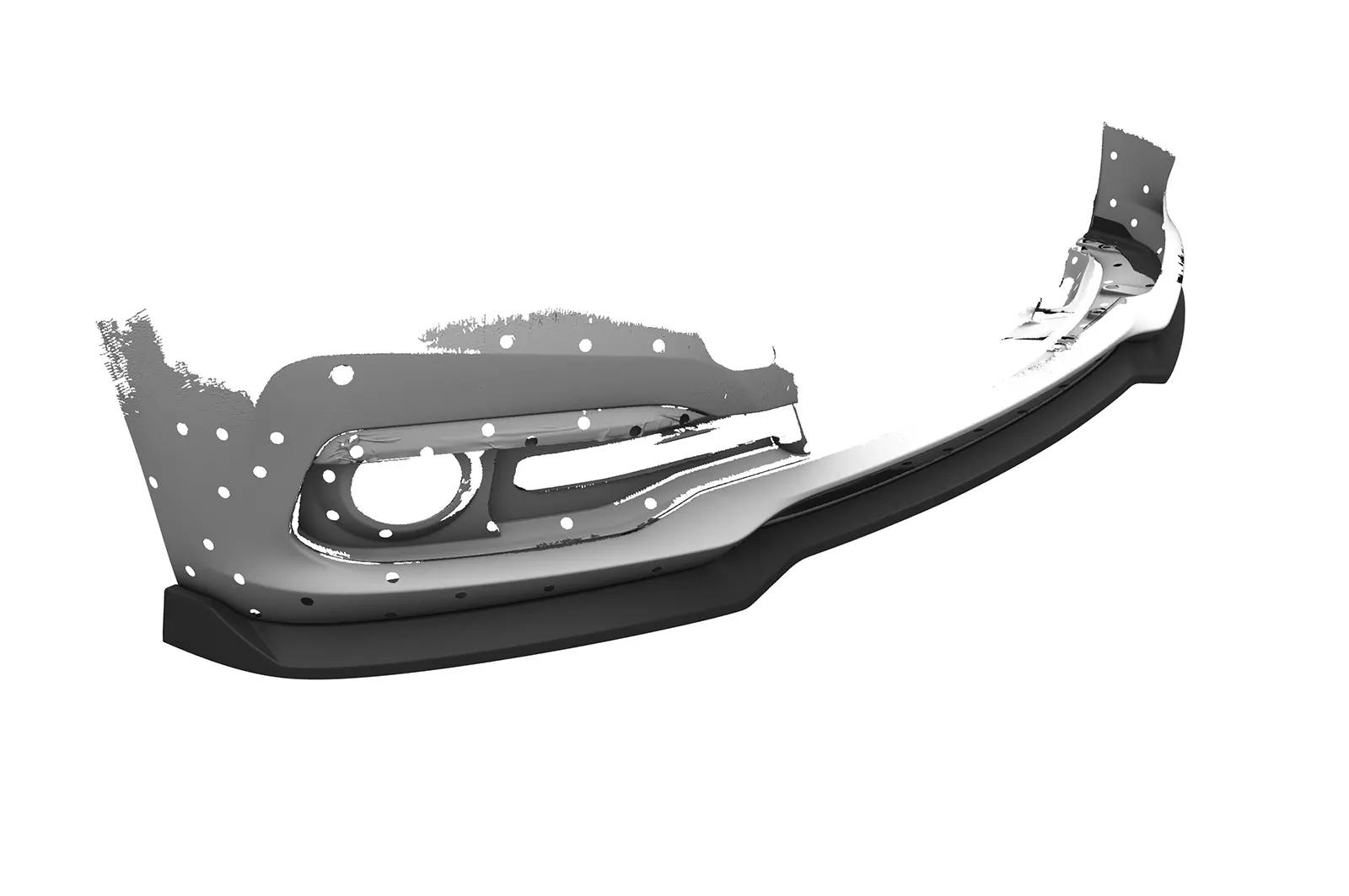 Cup-Spoilerlippe mit ABE für BMW 3er F30/F31 LCI CSL604 Schwarz Strukturiert