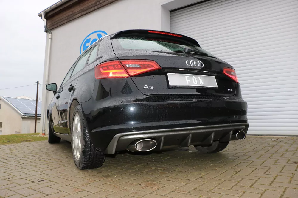 Audi A3 - 8V Sportback  Endschalldämpfer Ausgang rechts/links - 160x90 Typ 38 rechts/links