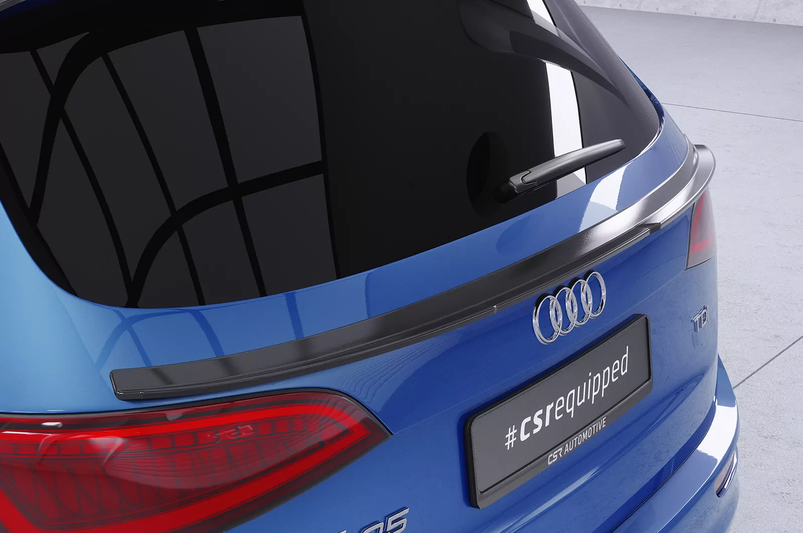 Heckflügel mit ABE für Audi Q5/SQ5 (Typ 8R) HF810 Strukturiert (schwarz matt)