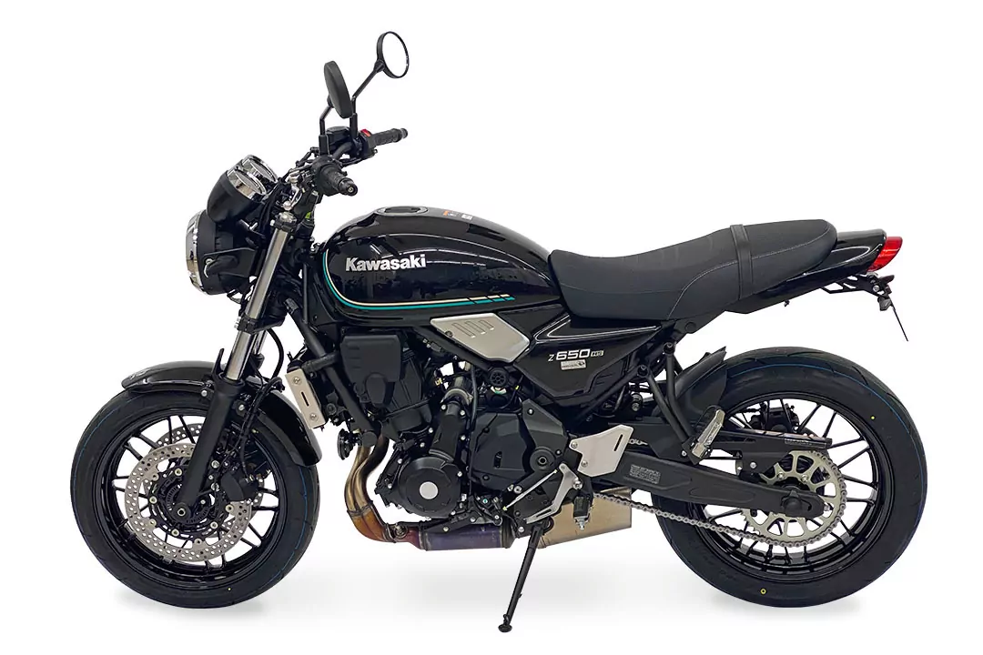 alpha Technik Kennzeichenhalter für Kawasaki Z650RS ab Modelljahr 2022- Typ ER650M / ER650MA2