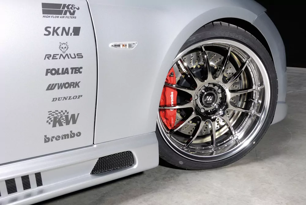 Rieger Seitenschweller links    matt schwarz für BMW 3er E93 Cabrio 03.10- (ab Facelift) LCI