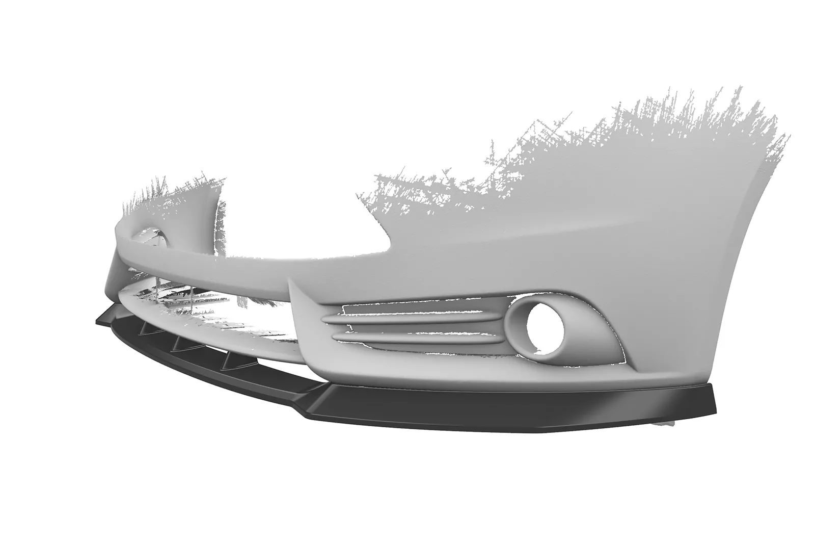 Cup-Spoilerlippe mit ABE für Ford Focus MK3 ST CSL491 Strukturiert (schwarz matt)