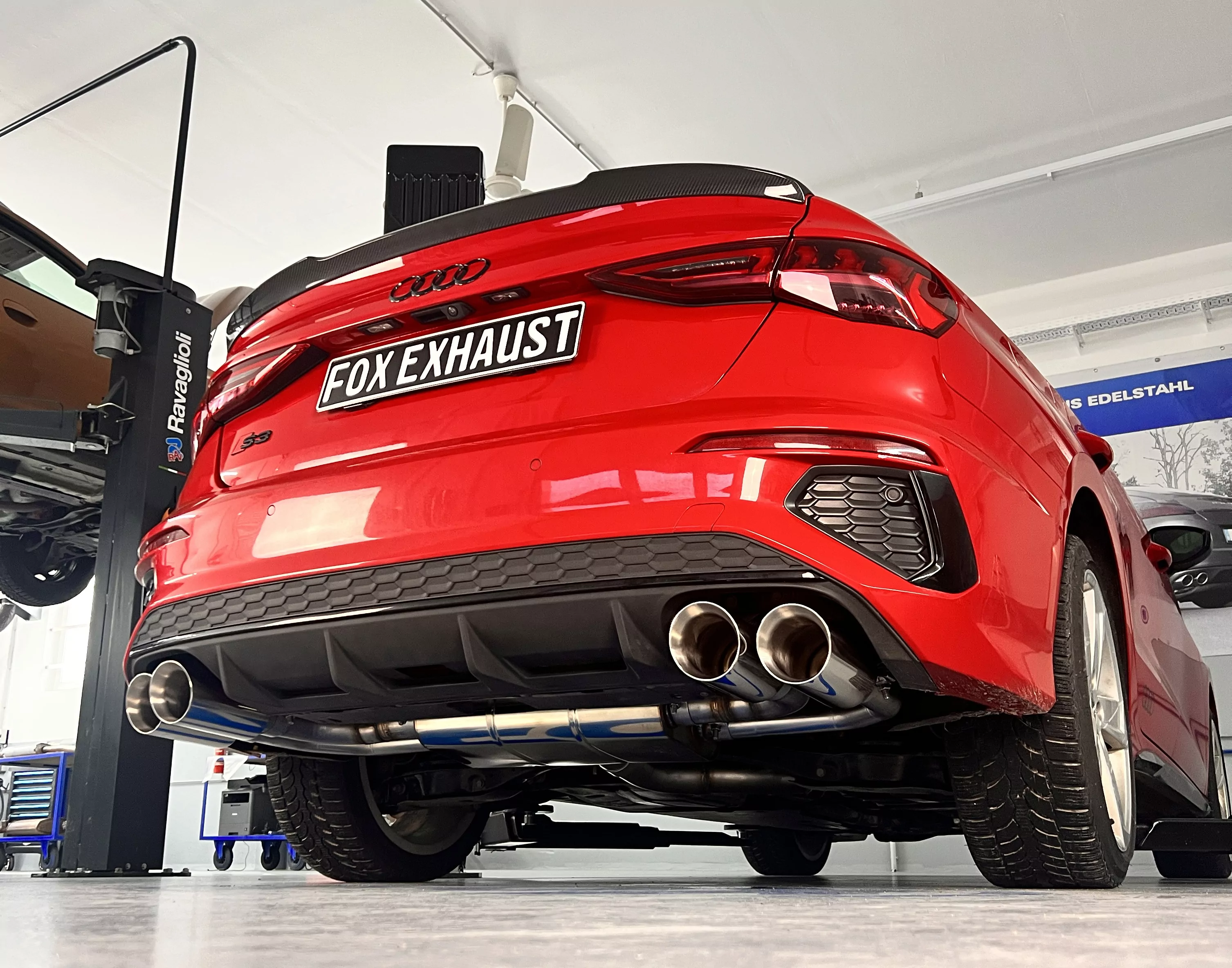 Audi S3 GY - Limousine  Halbanlage ab OPF mit Abgasklappen - 2x100 Typ 25 rechts/links