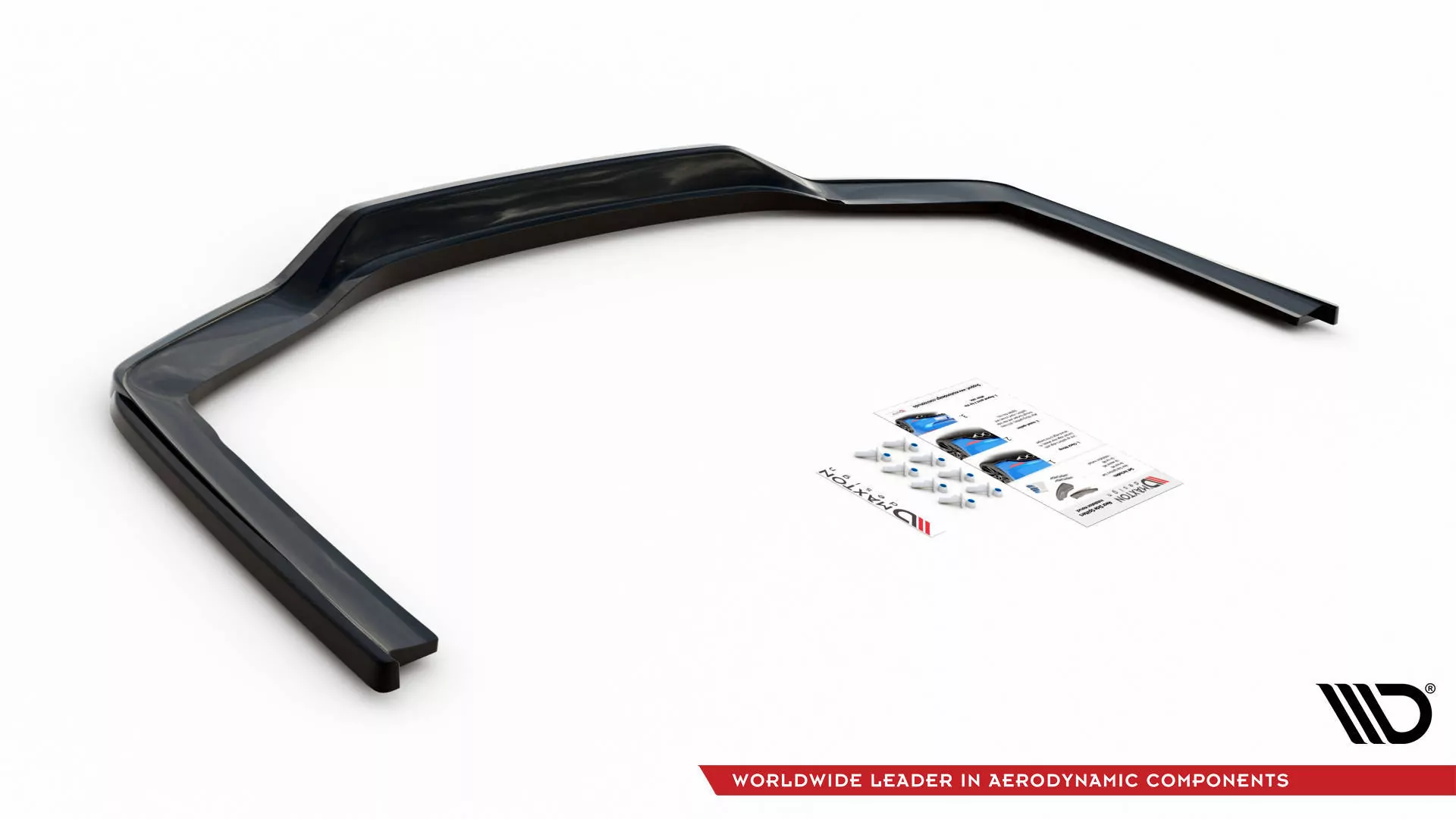 Hinten Splitter (mit Einem Vertikalem Balken) V.1 BMW 7 M-Paket G11 / G12 Facelift Schwarz Hochglanz
