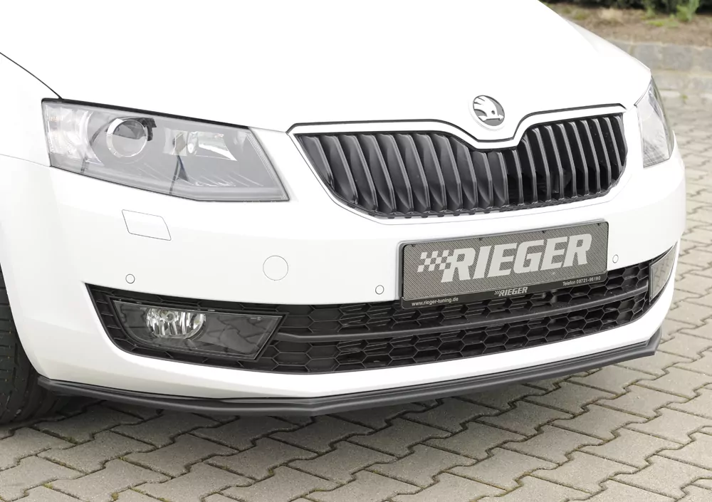 Rieger Spoilerschwert für Skoda Octavia (5E) | Lim. 02.13-01.17 (bis Facelift) für orig. Frontschürze