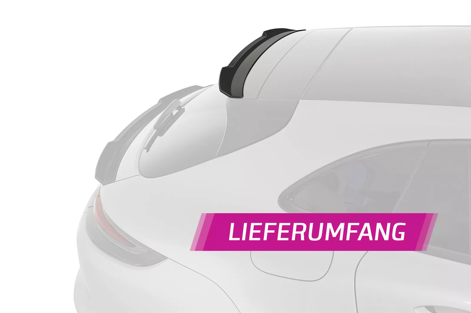 Heckflügel mit ABE für Porsche Panamera 2 (Typ 971) Sport Turismo HF780 Schwarz Strukturiert