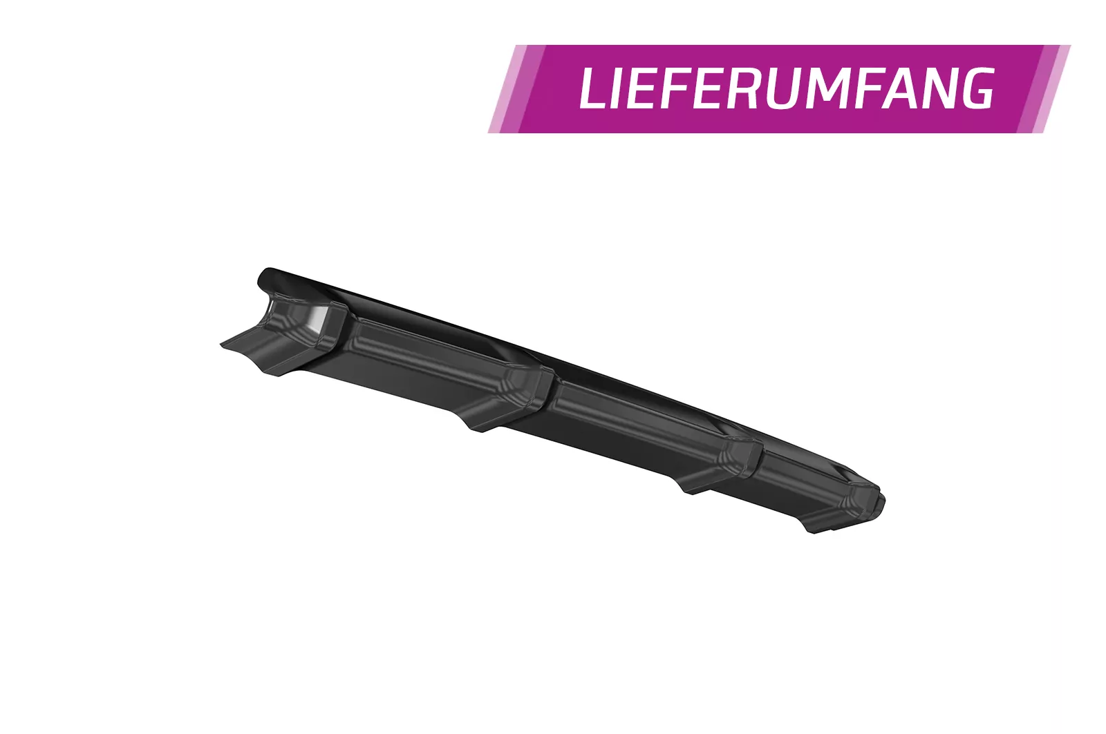 Heckansatz für VW Golf 8 (Typ CD) HA370 Schwarz Strukturiert