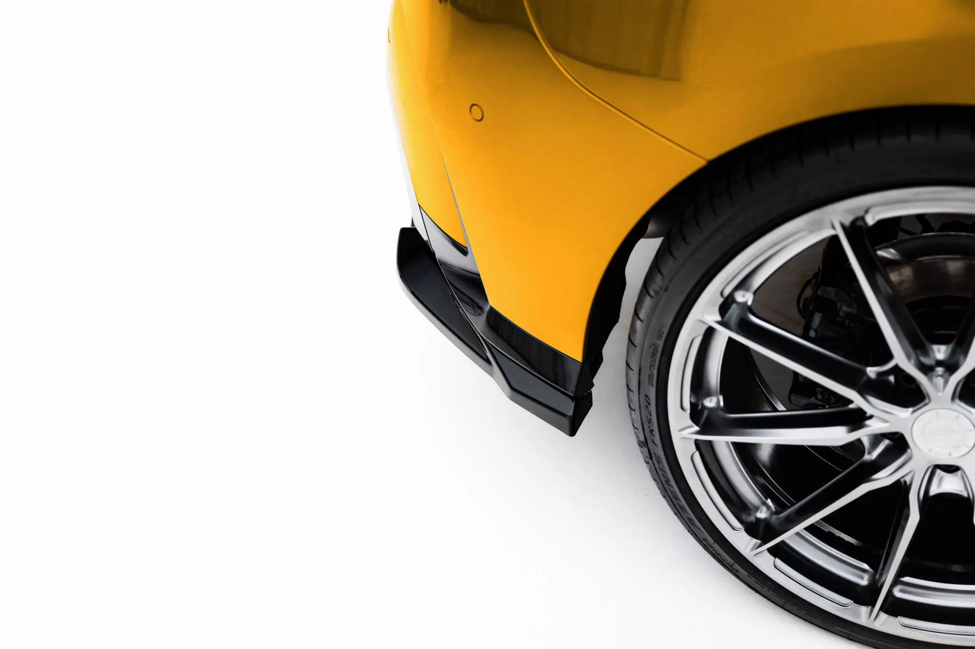 Hinten Splitter BMW 1er M-Paket F70 Schwarz Hochglanz