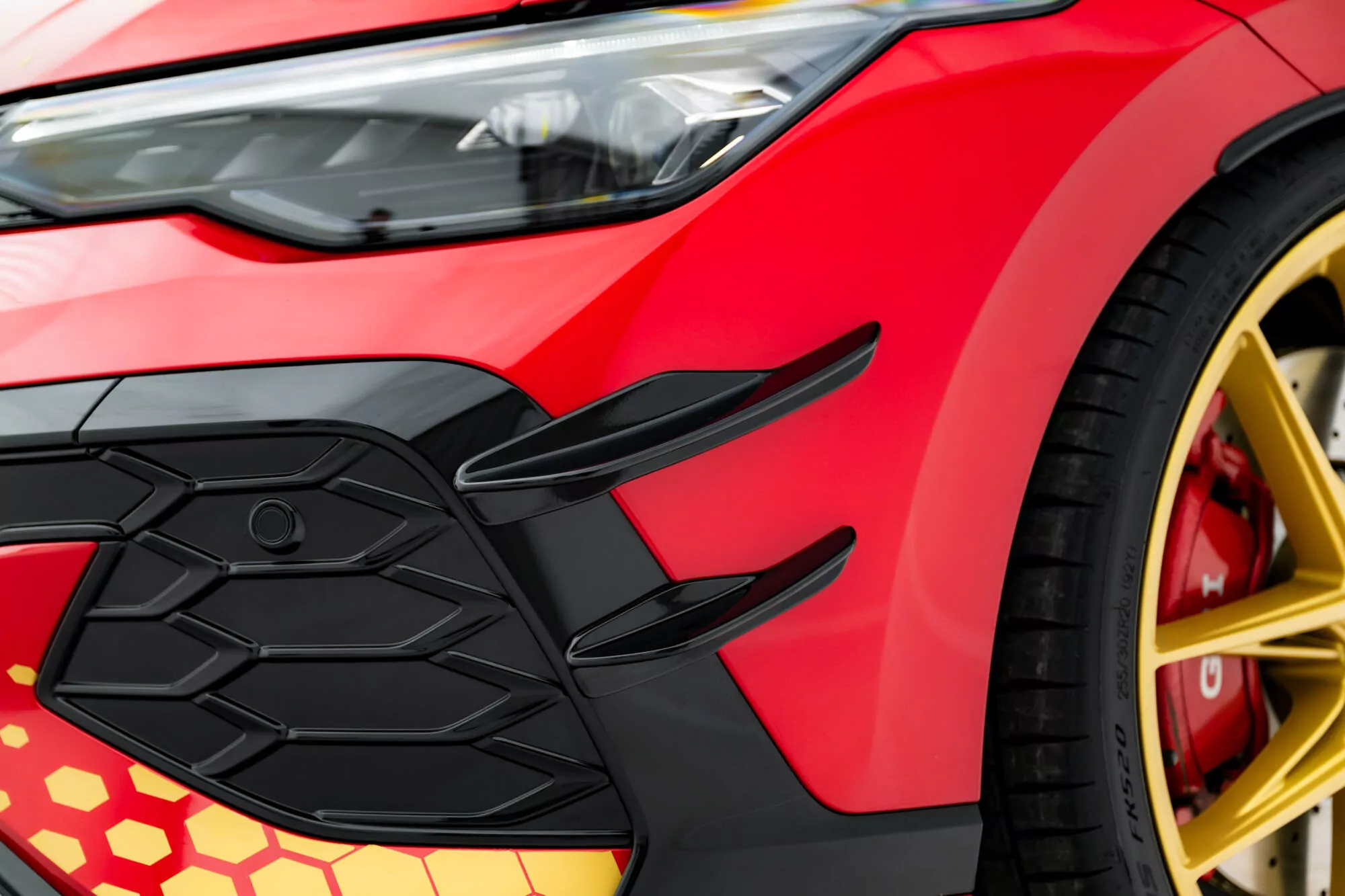 Stoßstangenflügel Vorne (Canards) Volkswagen Golf GTI Clubsport Mk8 Facelift