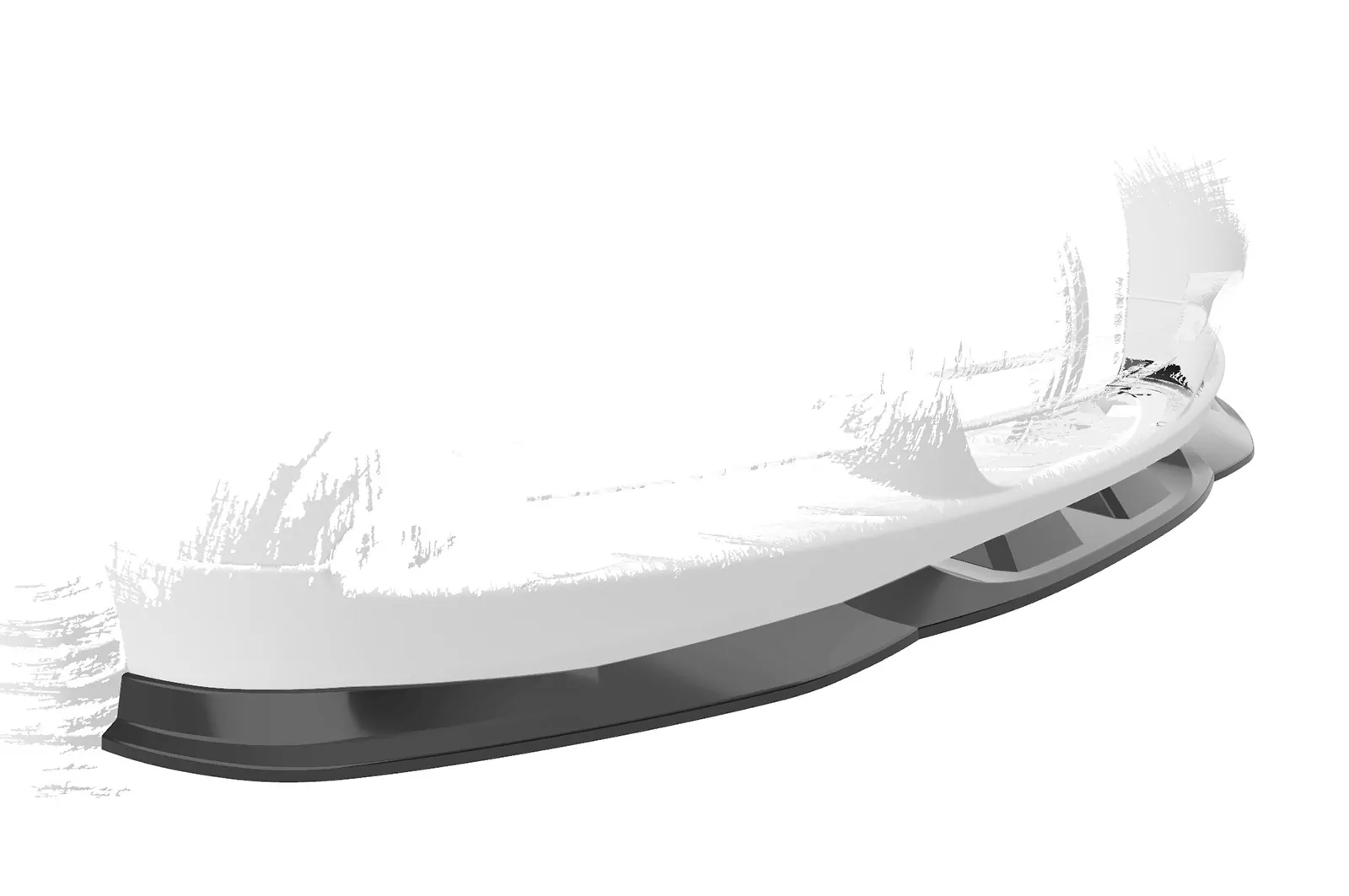 Cup-Spoilerlippe mit ABE für BMW 3er (E90/E91) Limousine und Touring CSL536 Schwarz Strukturiert