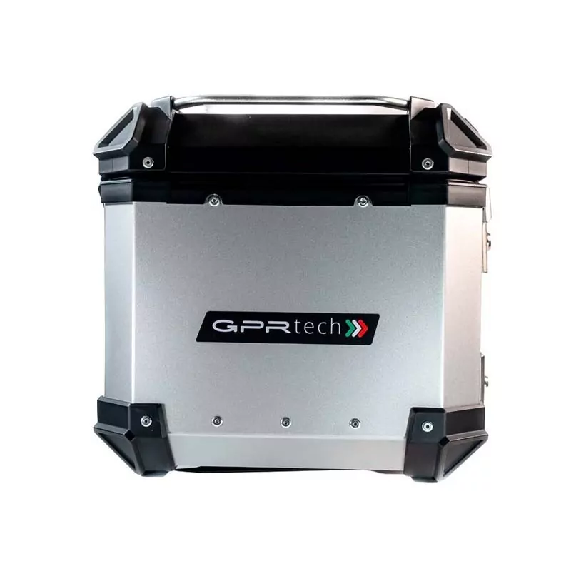 Topcase GPR TECH kompatibel mit Zontes E 350 2023/2024 TOPCASE ALPI-TECH 45 LT. SILBER Topcase aus Aluminium, Inklusive Stahlpla
