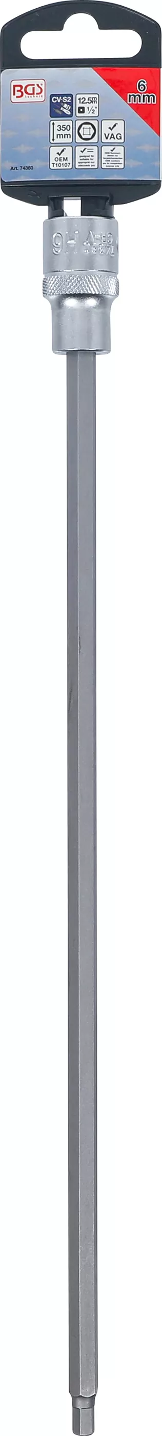Bit-Einsatz | Länge 350 mm | Antrieb Innenvierkant 12,5 mm (1/2") | Innensechskant 6 mm | für VAG