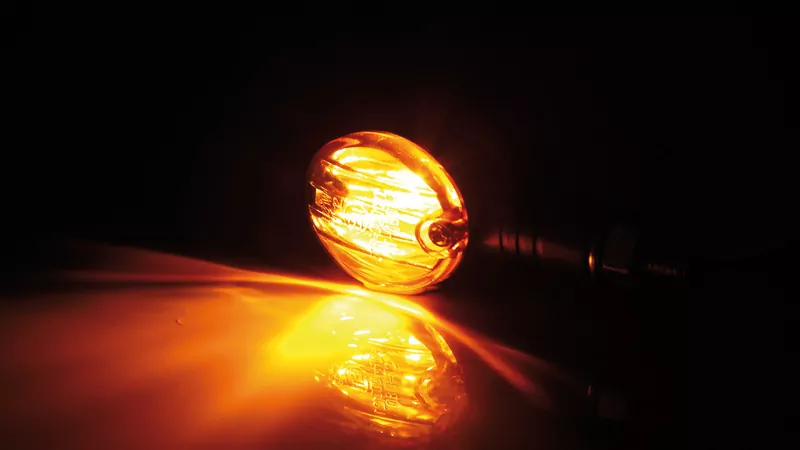 SHIN YO Micro Flash Mini Indicators Black/Orange E-Approved (Pair)