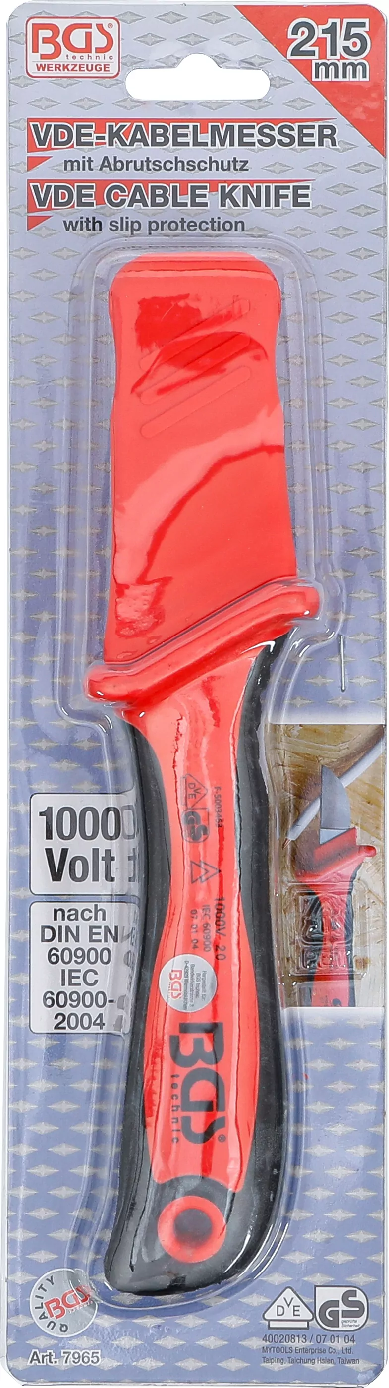 VDE-Kabelmesser mit Abrutsch-Schutz