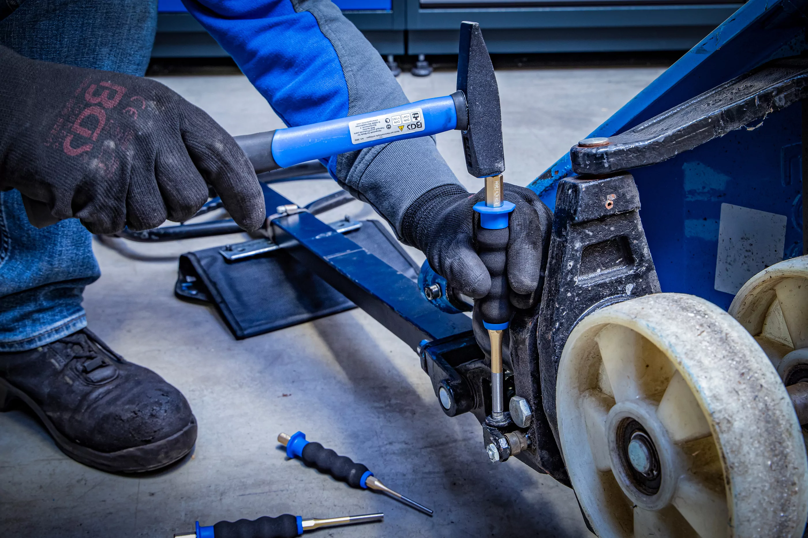 Splintentreiber-Satz | mit Handschutz | 180 mm | 3 - 8 mm | 6-tlg.