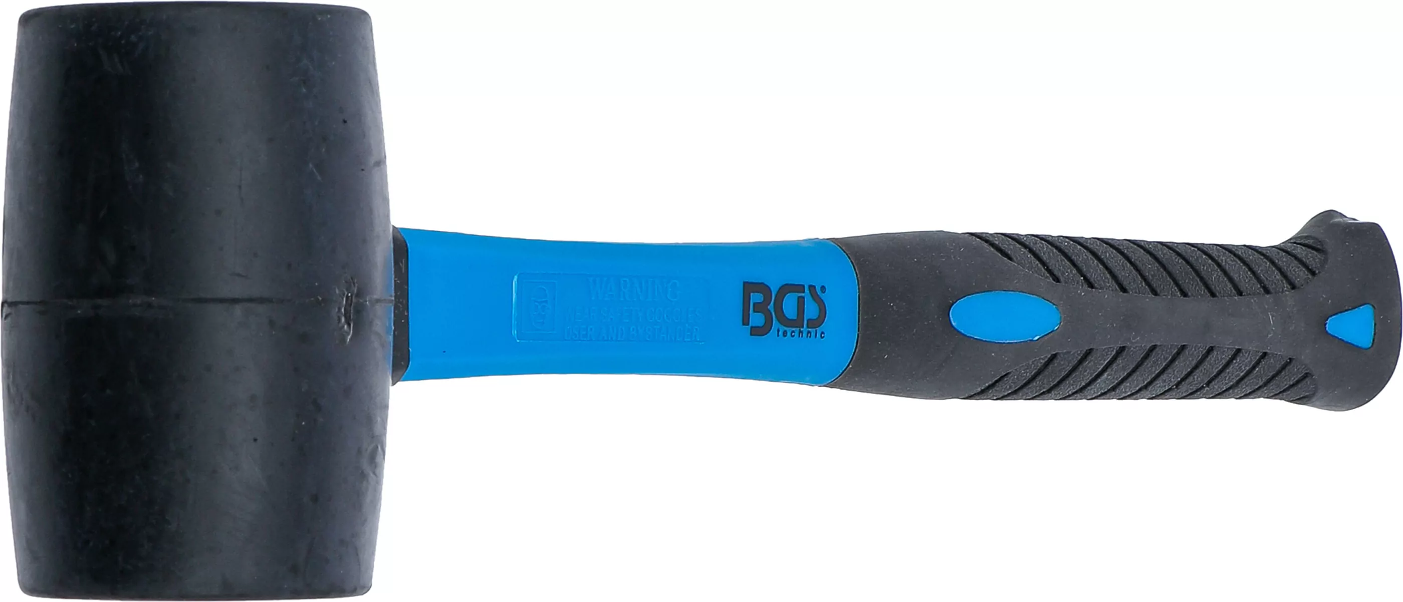 Gummihammer | Fiberglasstiel | schwarzer Kopf | Ø 50 mm | 280 g