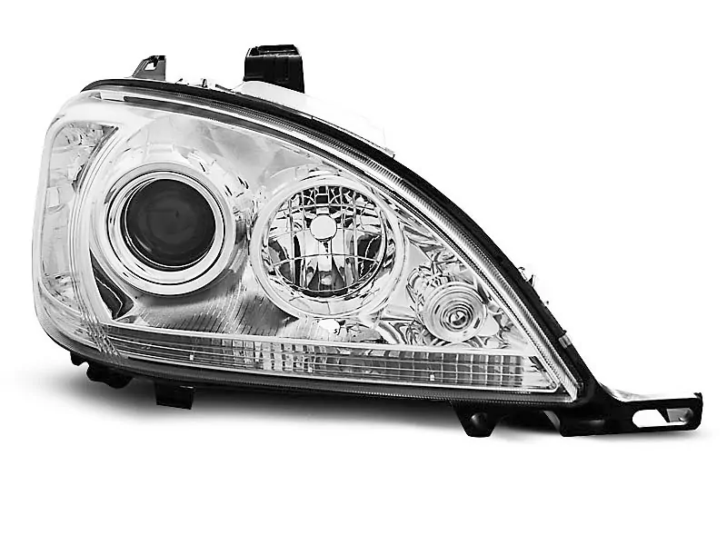 Headlights Chrome Fits Mercedes W163 Ml M-Klasse 03.98-08.01  