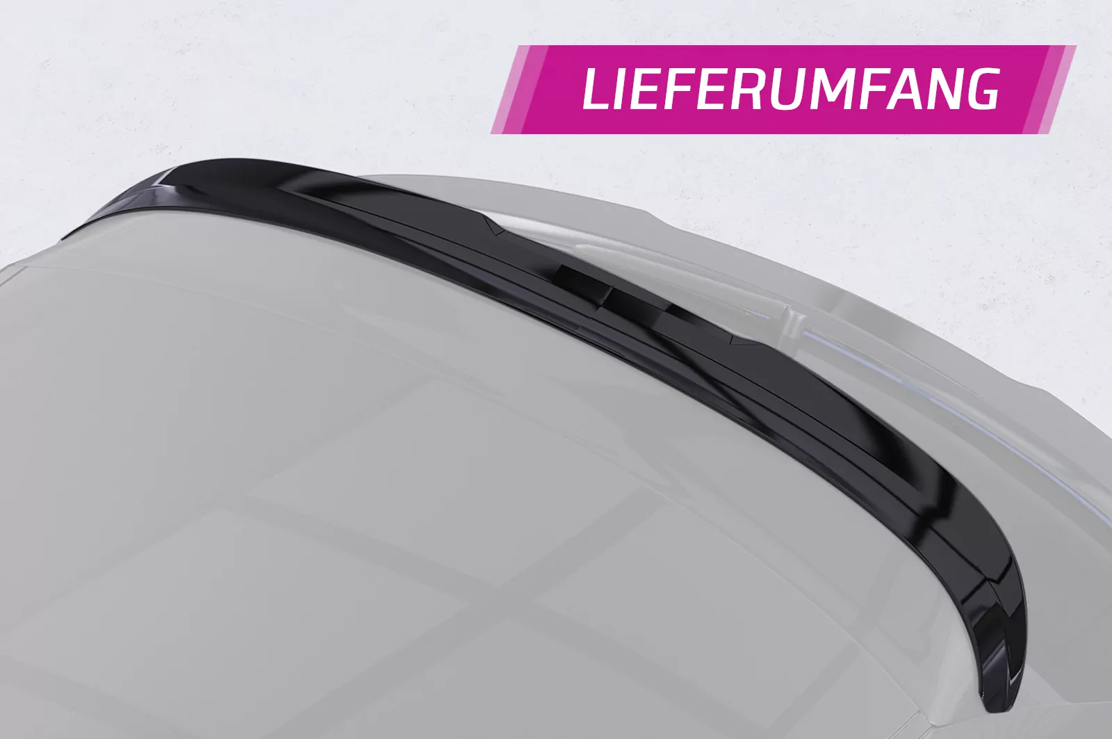 Heckflügel mit ABE für Audi A1 8X Sportback HF790 Strukturiert (schwarz matt)