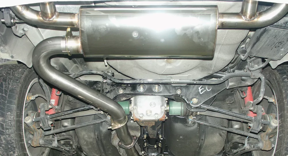 Subaru Impreza Typ WRX/ STI  Endschalldämpfer quer Ausgang rechts/links Ø70mm - 2x115x85 Typ 32 rechts/links