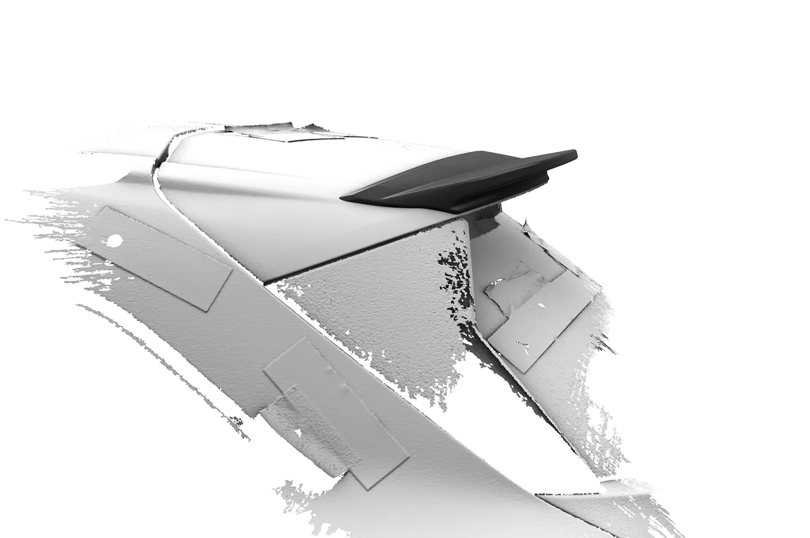 Heckflügel mit ABE für Peugeot 308 (P51) SW HF040 Schwarz Strukturiert