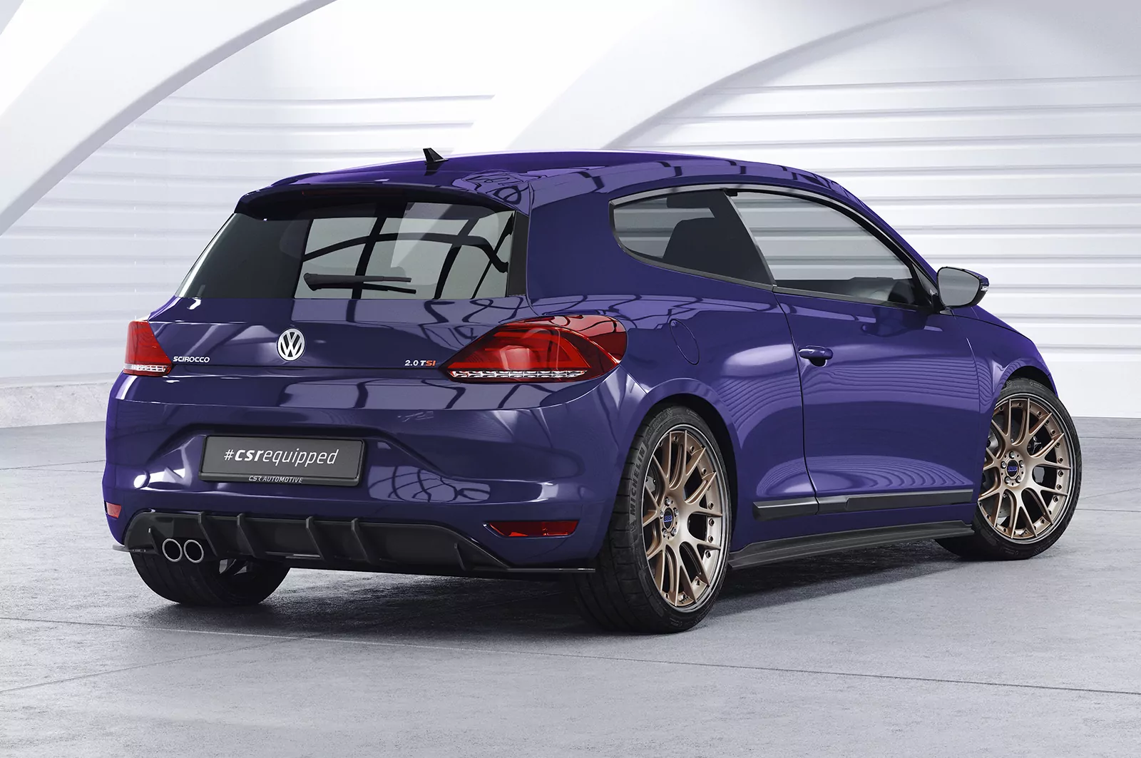 Racing Diffusor / Heckansatz für VW Scirocco 3 HA349